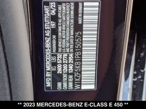 Certified 2023 Mercedes-Benz E 450 4MATIC Sedan image 28