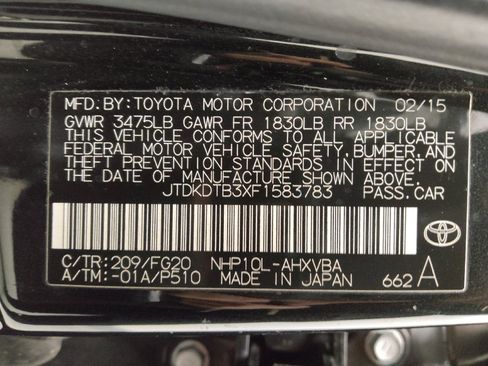 Used 2015 Toyota Prius C Two image 33