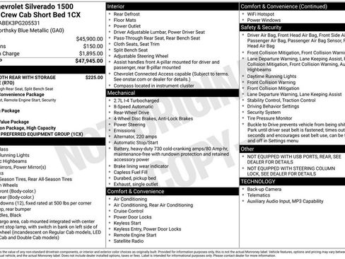 Used 2023 Chevrolet Silverado 1500 Custom RWD image 17