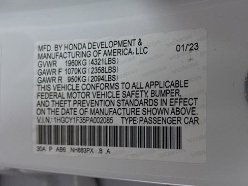 Used 2023 Honda Accord EX image 29