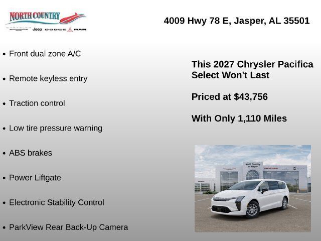 New 2027 Chrysler Pacifica Select FWD image 9