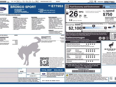 Used 2024 Ford Bronco Sport Big Bend image 7