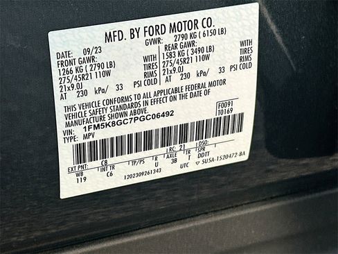 Certified 2023 Ford Explorer ST w/ Equipment Group 401A image 27