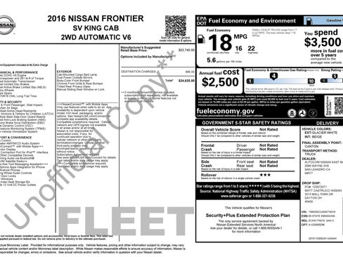 Used 2016 Nissan Frontier SV image 5