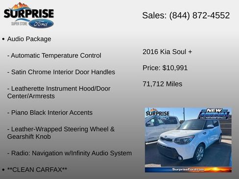 Used 2016 Kia Soul + w/ Audio Package FWD image 6