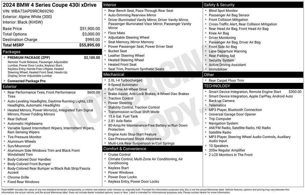 Certified 2024 BMW 430i xDrive Coupe w/ Premium Package AWD/4WD image 45