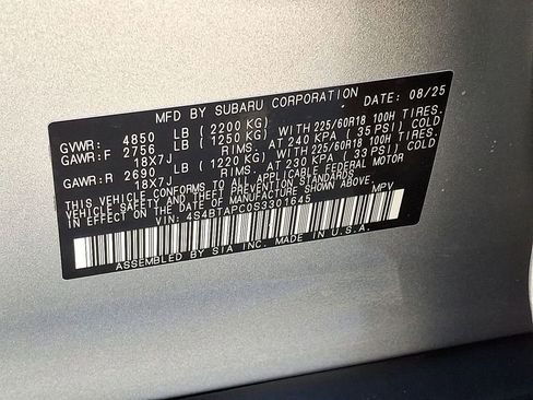 New 2025 Subaru Outback Touring w/ Popular Package #2 image 18