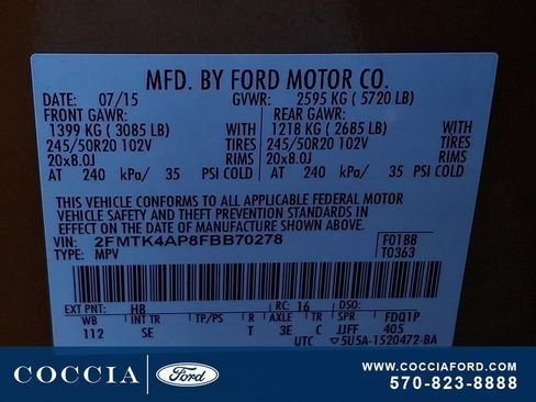 Used 2015 Ford Edge Sport AWD/4WD image 26