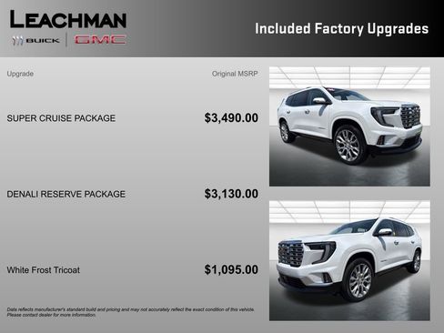 Certified 2025 GMC Acadia Denali w/ Super Cruise Package FWD image 9