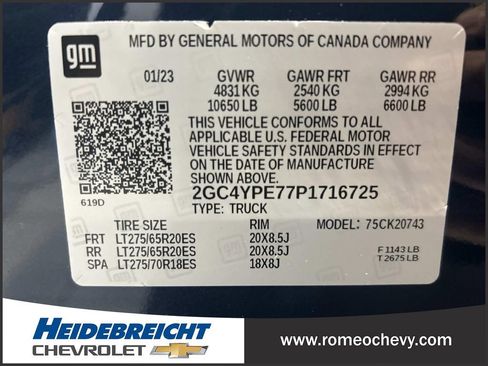 Used 2023 Chevrolet Silverado 2500 LTZ w/ LTZ Convenience Package AWD/4WD image 8