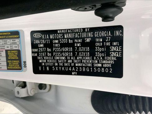 Used 2011 Kia Sorento EX w/ Premium Pkg image 33