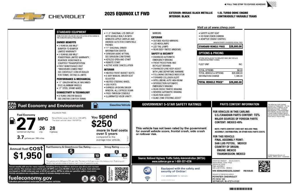 Used 2025 Chevrolet Equinox LT FWD image 3