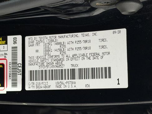 Used 2021 Toyota Tundra SR5 w/ SR5 Upgrade Package AWD/4WD image 20