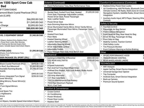 Used 2022 RAM 1500 Sport w/ Rebel Level 2 Equipment Group image 2