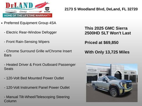 Used 2025 GMC Sierra 2500 SLT w/ SLT Premium Package image 12