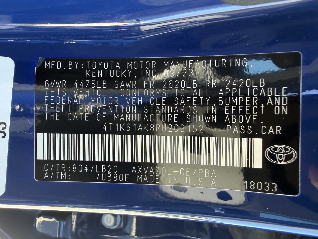 Used 2024 Toyota Camry XSE FWD image 27