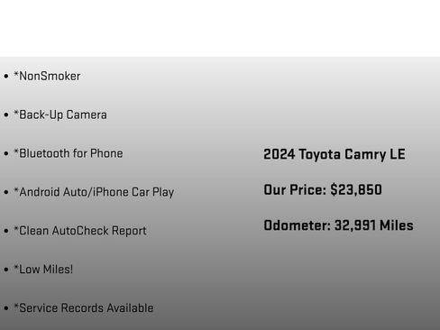 Used 2024 Toyota Camry LE image 6