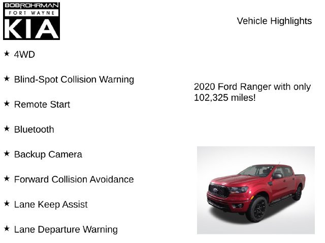 Used 2020 Ford Ranger XLT w/ Equipment Group 302A Luxury AWD/4WD image 8