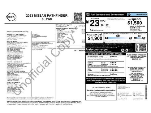 Certified 2023 Nissan Pathfinder SL w/ Black Appearance Package FWD image 4