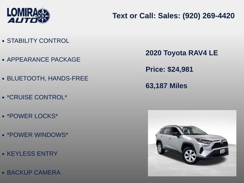 Used 2020 Toyota RAV4 LE AWD/4WD image 8