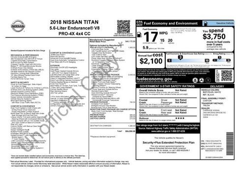 Used 2018 Nissan Titan PRO-4X w/ Pro-4x Convenience Package AWD/4WD image 5