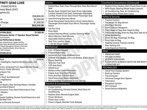 Used 2025 INFINITI QX60 Luxe w/ Black Edition image 7