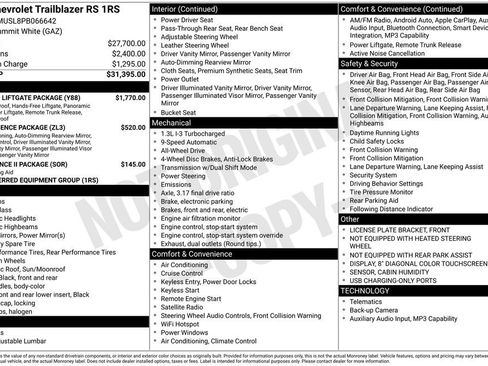Used 2023 Chevrolet TrailBlazer RS w/ Sun and Liftgate Package image 5