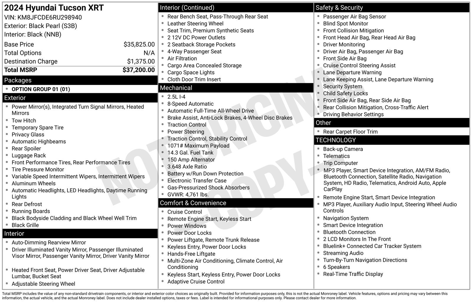 Used 2024 Hyundai Tucson XRT AWD/4WD image 29