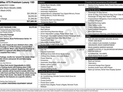 Used 2023 Cadillac XT5 Premium Luxury w/ Technology Package image 45