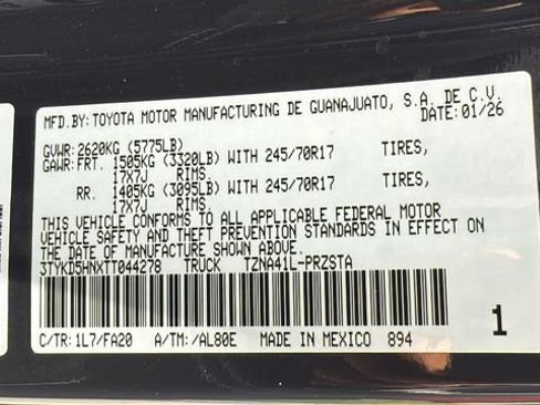 Used 2026 Toyota Tacoma SR RWD image 24