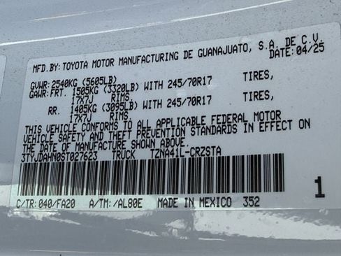 Used 2025 Toyota Tacoma SR RWD image 29