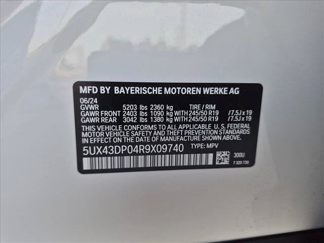 Certified 2024 BMW X3 sDrive30i w/ Parking Assistance Package RWD image 24