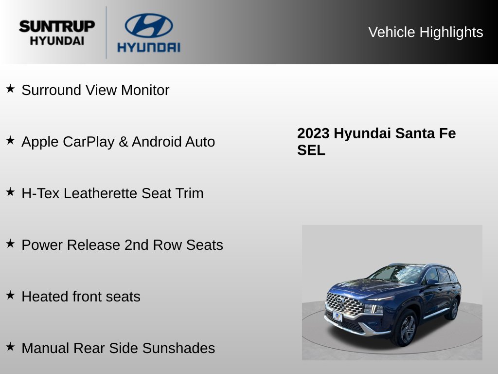 Used 2023 Hyundai Santa Fe SEL w/ Premium Package AWD/4WD image 38