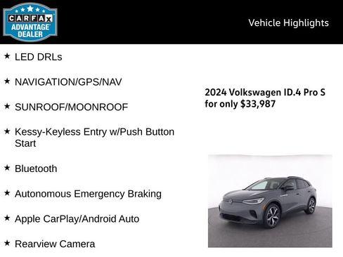 Certified 2024 Volkswagen ID.4 Pro S AWD/4WD image 5