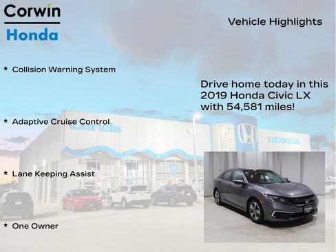 Used 2019 Honda Civic LX image 6