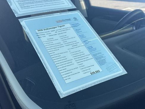 Certified 2026 Volkswagen Tiguan S FWD image 6