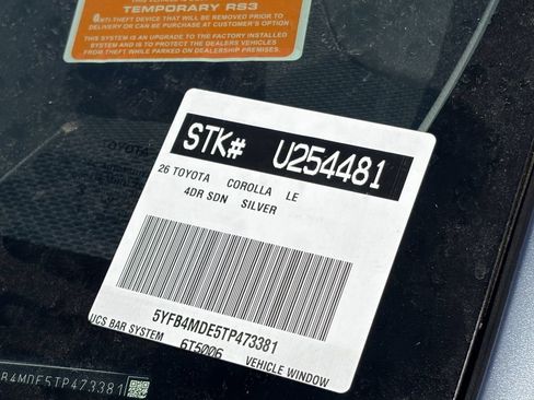 Certified 2026 Toyota Corolla LE w/ LE Premium Package FWD image 15