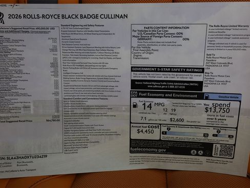 New 2026 Rolls-Royce Cullinan Black Badge image 39