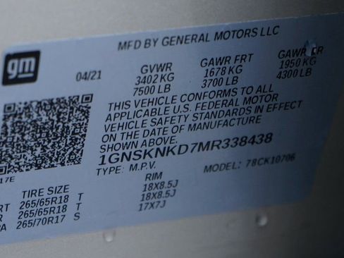 Used 2021 Chevrolet Tahoe LT image 55