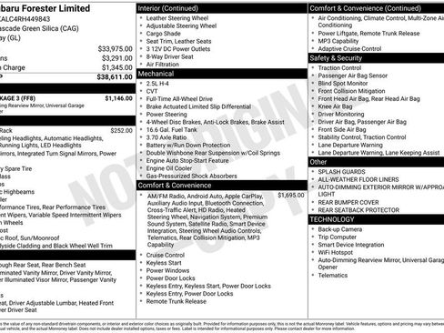 Used 2024 Subaru Forester Limited w/ POP Package 3 image 19