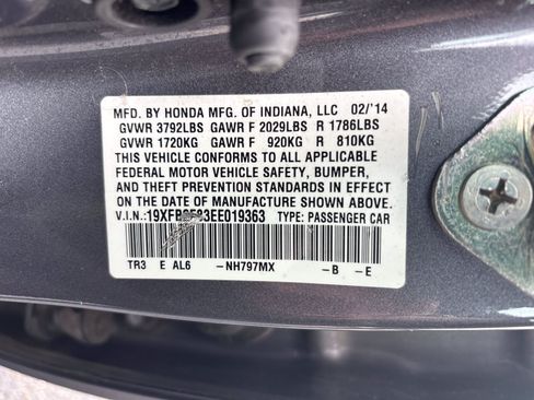 Used 2014 Honda Civic EX image 5
