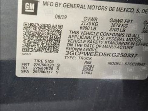 Used 2019 Chevrolet Silverado 1500 LTZ w/ LTZ Plus Package RWD image 23