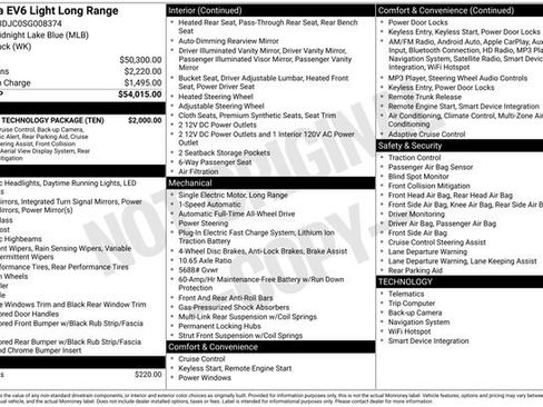 New 2025 Kia EV6 Light w/ Light LR Technology Package image 5