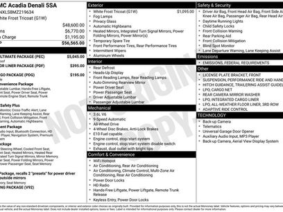 Used 2021 GMC Acadia Denali w/ Denali Ultimate Package