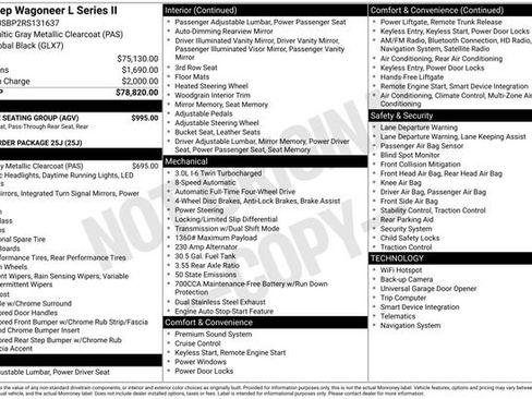 Used 2024 Jeep Wagoneer L Series II w/ Flexible Seating Group image 40