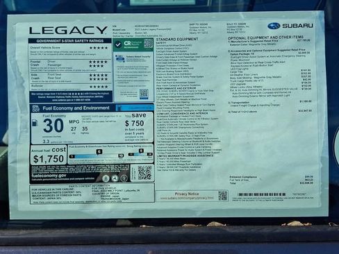 New 2025 Subaru Legacy Premium image 4