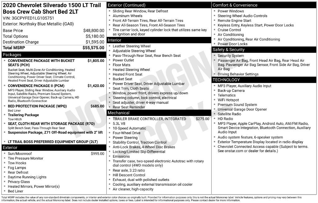 Used 2020 Chevrolet Silverado 1500 LT Trail Boss AWD/4WD image 39