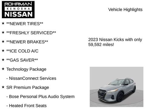Used 2023 Nissan Kicks SR w/ SR Premium Package FWD image 8