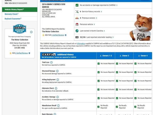 Used 2016 BMW 535i xDrive Sedan image 13