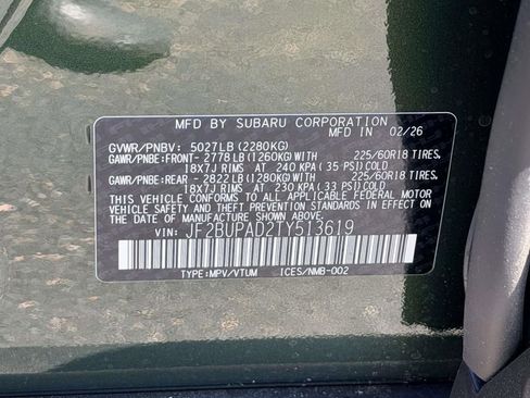 New 2026 Subaru Outback Premium AWD/4WD image 26